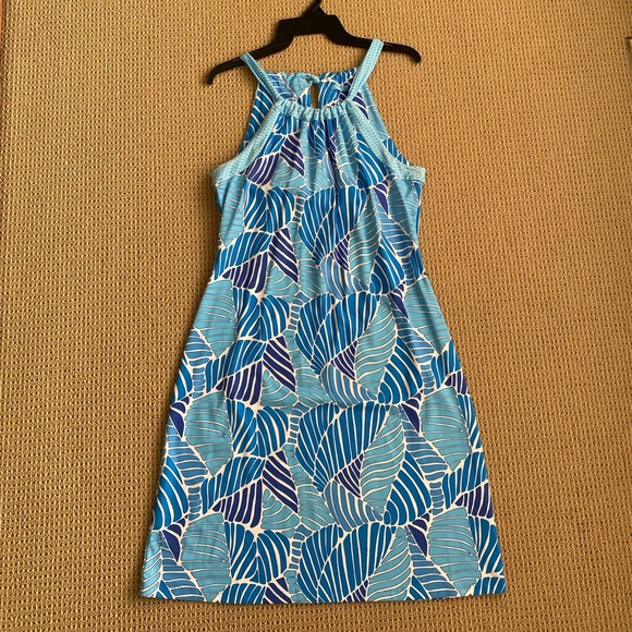 J.McLaughlin Nylon Spandex Dress- Blue- Small